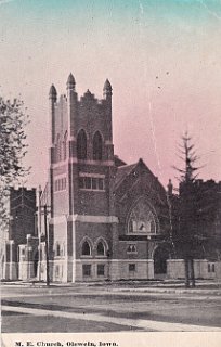 M. E. Church, Olewein, Iowa, circa 1914.